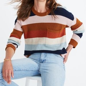 [Madewell] Thompson Striped Pullover Sweater